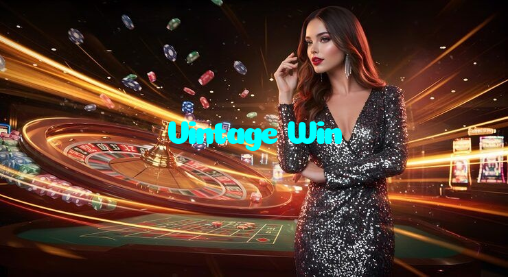 Vintage Win casino presented on mobile device in Pakistan with slots and live games
